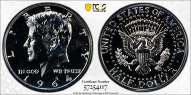 1964 50C Accented Hair PR65