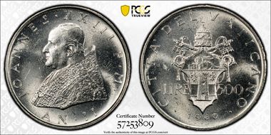 1960 500 L KM-65.1, Anno II MS63