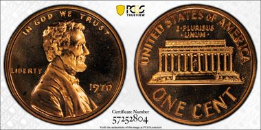 1970-S 1C Small Date PR68RD