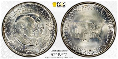 1954 50C Washington-Carver MS67