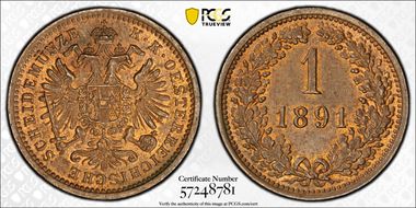1891 Kreuzer MS63RB