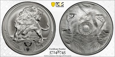 2025 5 Rand The Big Five - African Lion MS70