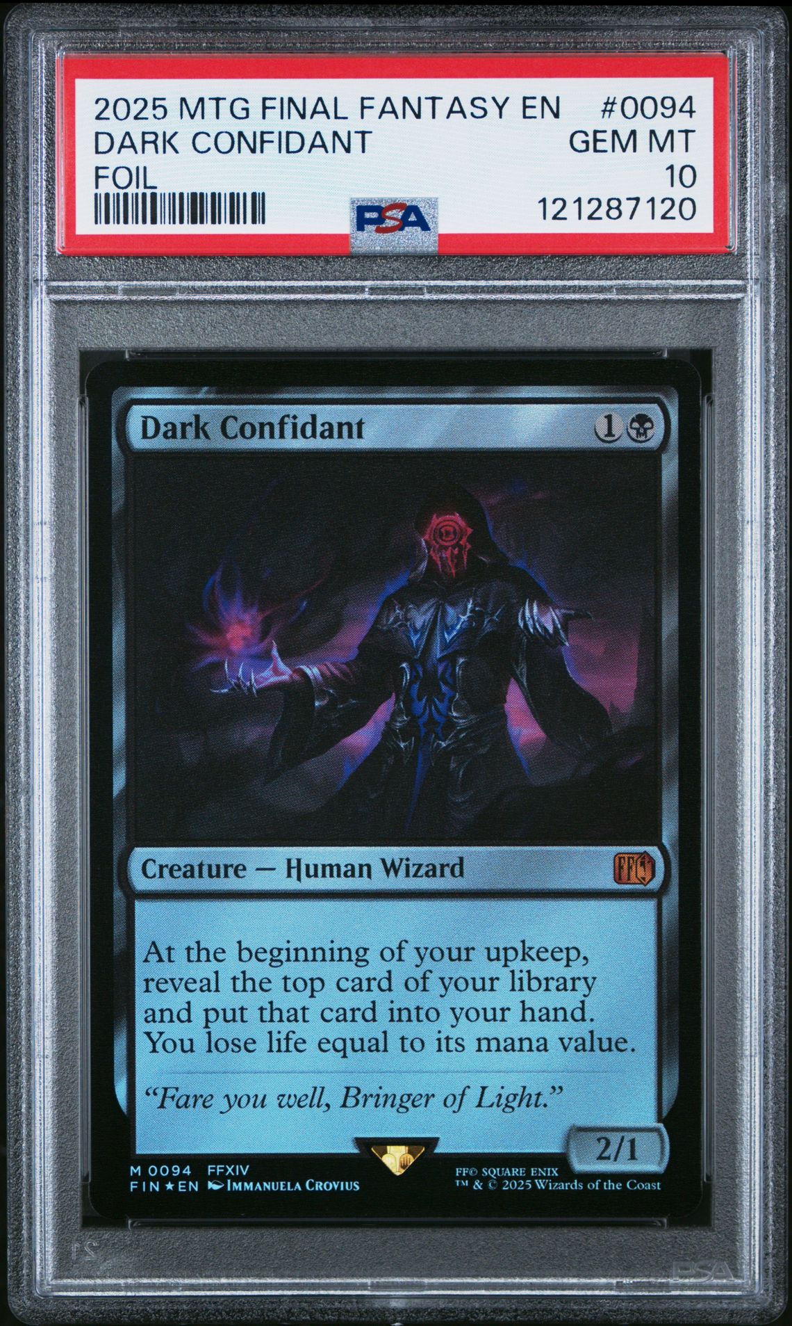 2025 MTG MAGIC THE GATHERING FINAL FANTASY FOIL #0094 Dark Confidant front