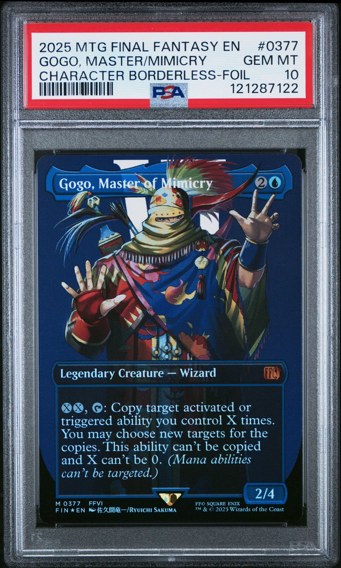 2025 MTG MAGIC THE GATHERING FINAL FANTASY CHARACTER BORDERLESS-FOIL #0377 Gogo, Master/Mimicry front