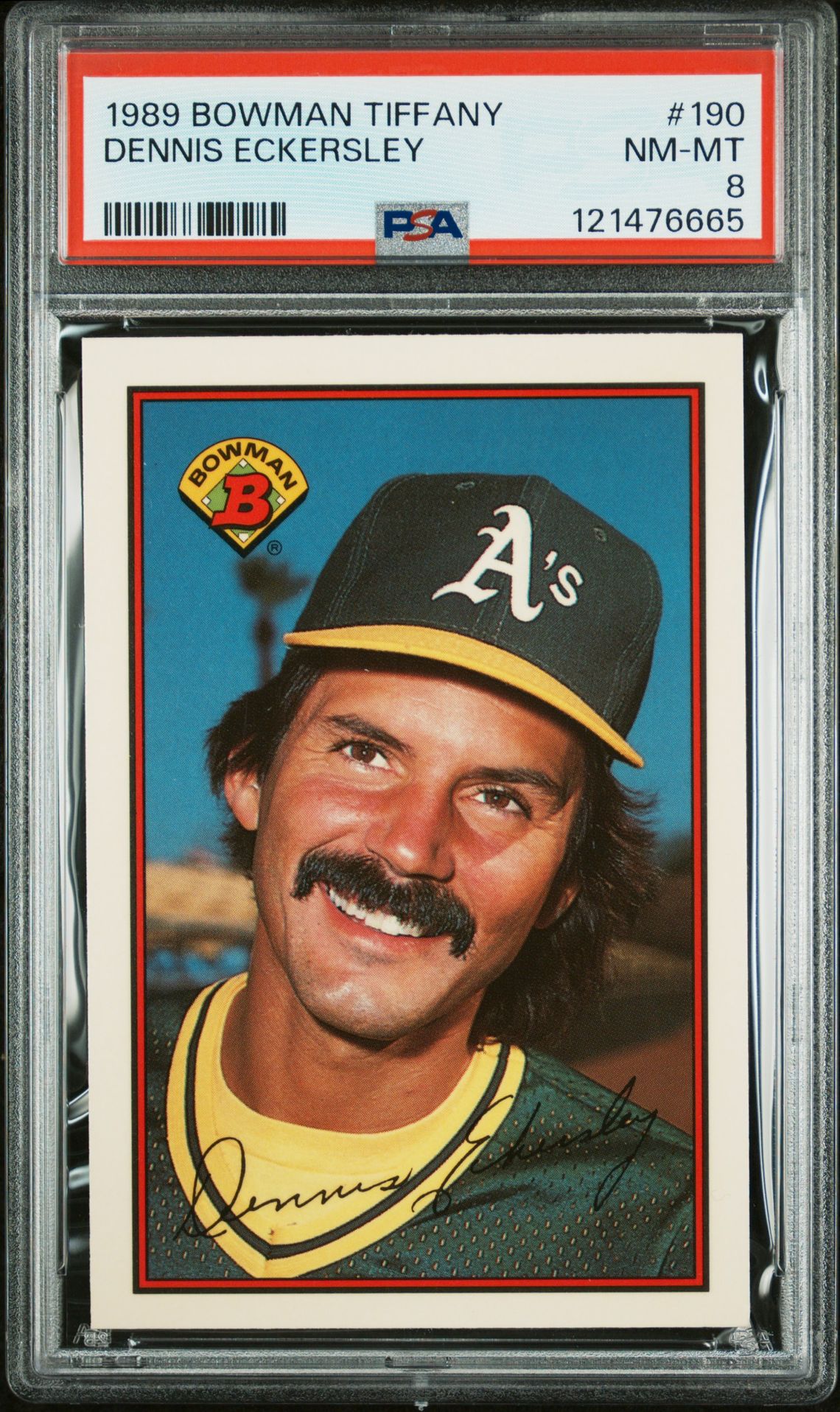 1989 Bowman BOWMAN TIFFANY #190 Dennis Eckersley front