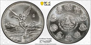 2001-Mo Onza Libertad Ag MS68