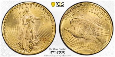 1925-D $20 MS65