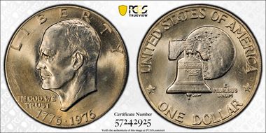 1976 $1 Type 2 MS66