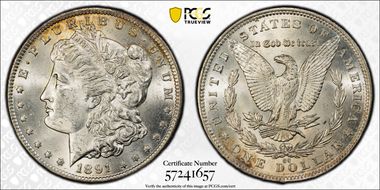 1891-CC $1 MS63