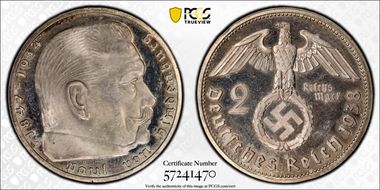 1938-D 2 Mk J-366 PR63CAM