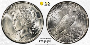 1927-S $1 MS64+