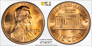 1972-D 1C MS67RD