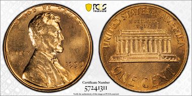 1959 1C MS67+ RD
