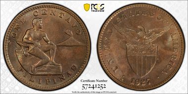 1927-M 1C MS64BN