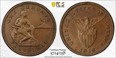 1918-S 1C MS62BN