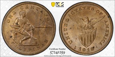 1918-S 1C MS64BN