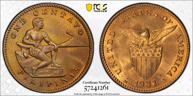 1931-M 1C MS65RB