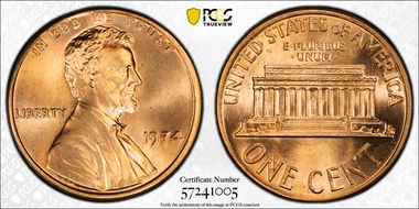 1974 1C MS67+ RD