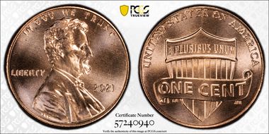 2021 1C Shield MS69RD