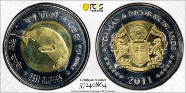 2011-JL 10 Rup X-6 Dugong Fantasy MS66
