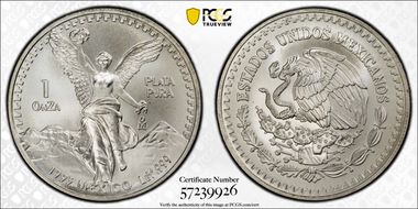 1993-Mo Onza Libertad Ag MS67