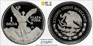 1986-Mo Onza Libertad Ag PR68DCAM