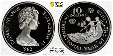 1982 $10 Year of the Child PR67DCAM