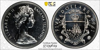 1969 $5 PR64