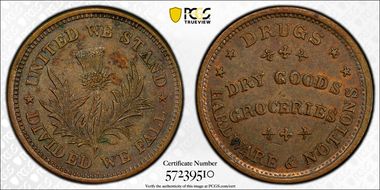 (1861-65) CWT F-450/471a, United We Stand MS62BN