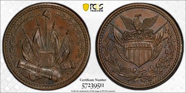 (1861-65) CWT F-163/352a, Union MS63BN