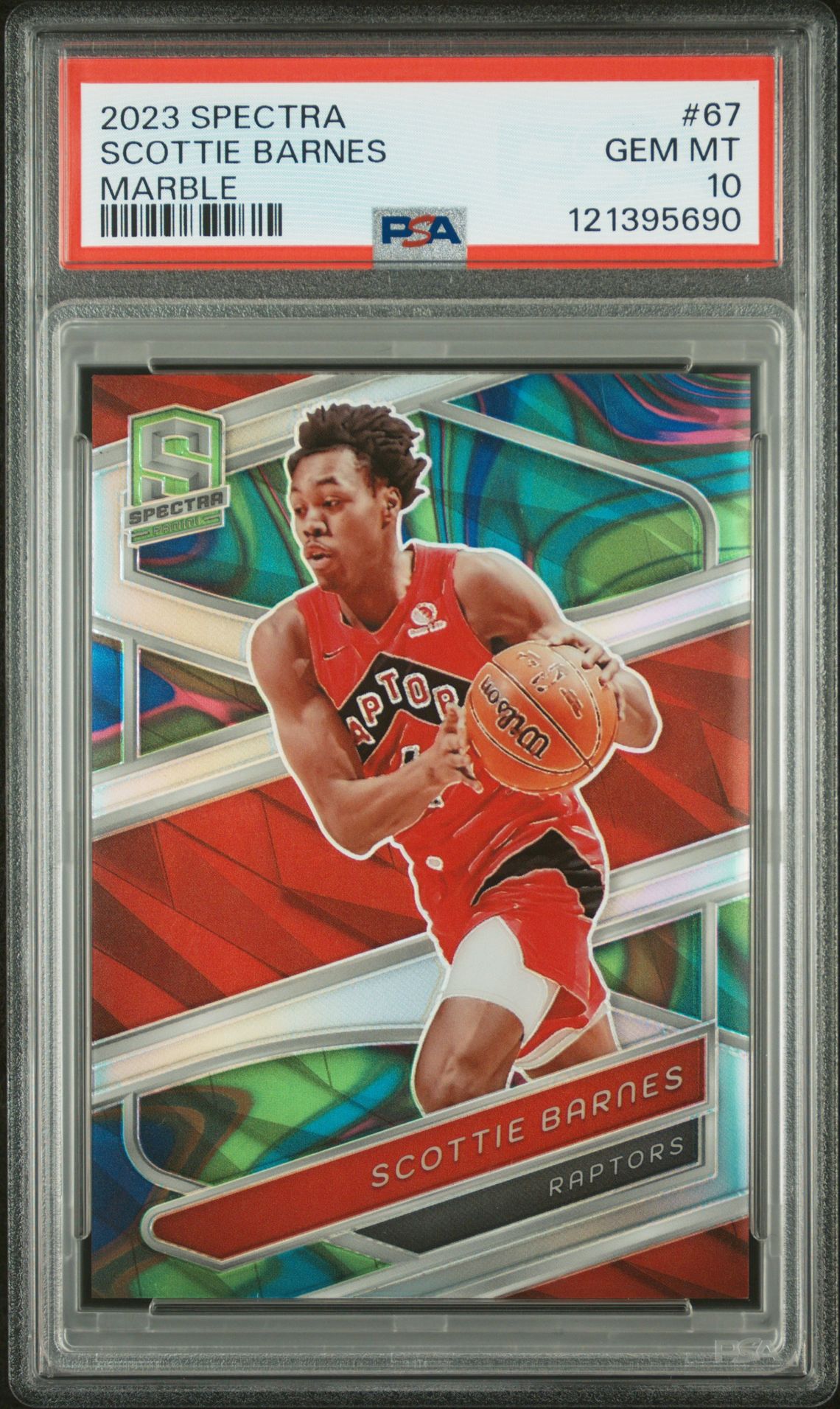 2023 Panini PANINI SPECTRA MARBLE #67 Scottie Barnes front