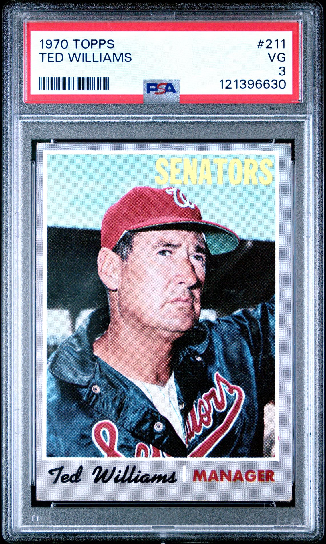 1970 Topps TOPPS #211 Ted Williams front