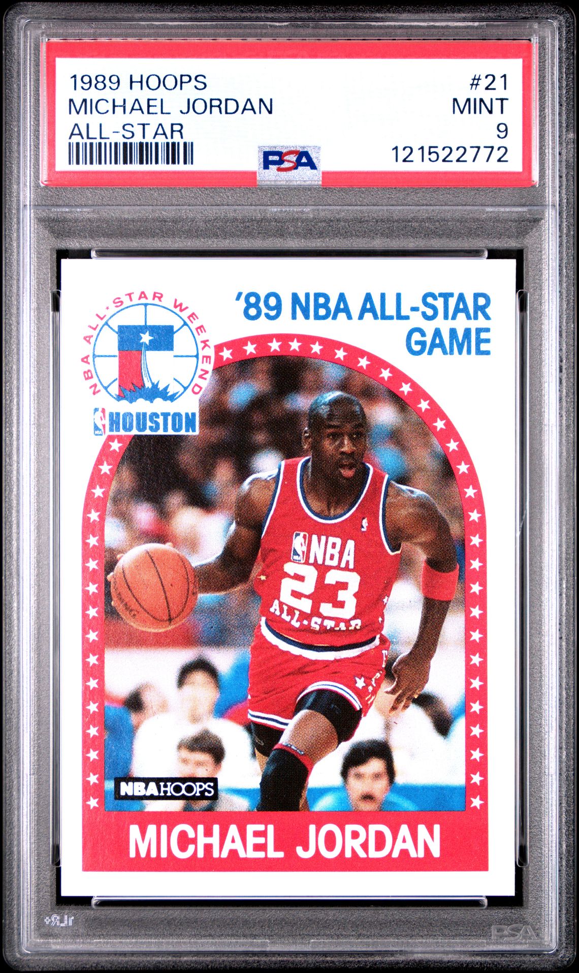 1989 Hoops Michael Jordan #21 (All-Star) Mint 9 front