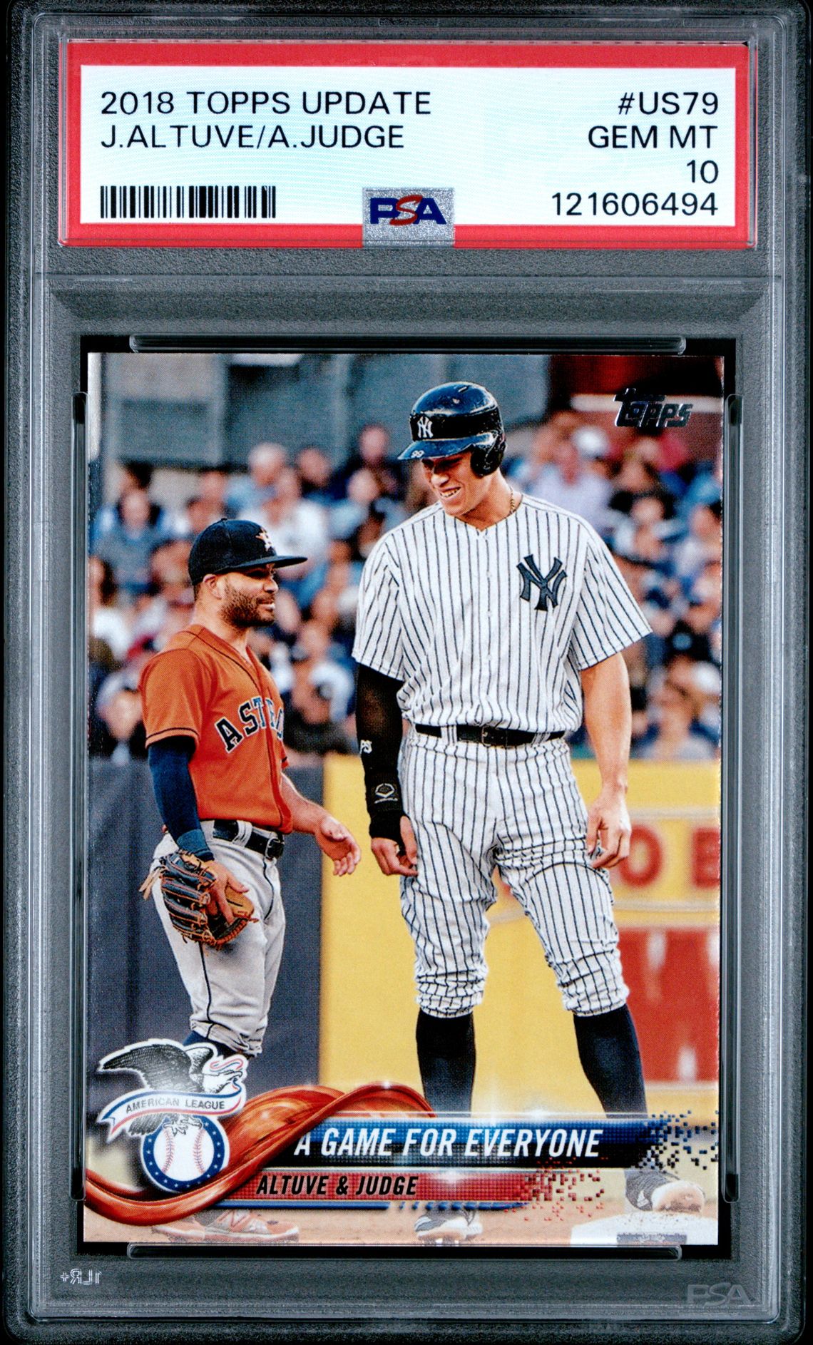 2018 Topps Update TOPPS UPDATE #US79 J.Altuve/A.Judge front