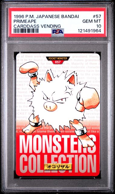 Primeape card PSA 10, cert 121491964