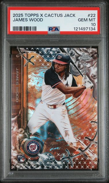 2025 Topps TOPPS CHROME X CACTUS JACK #22 James Wood front