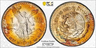 1986-Mo Onza Libertad Ag MS67