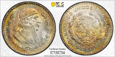 1966-Mo Peso KM-459 MS67