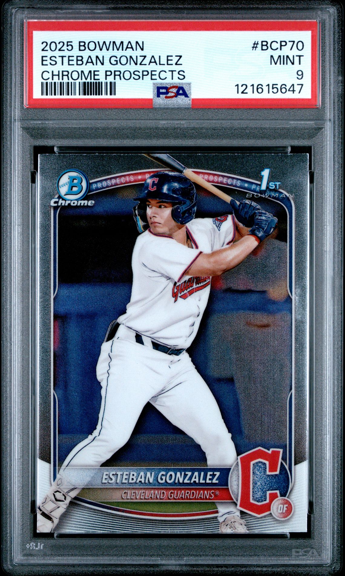 2025 Bowman Chrome Prospects Esteban Gonzalez #Bcp70 Mint 9 front