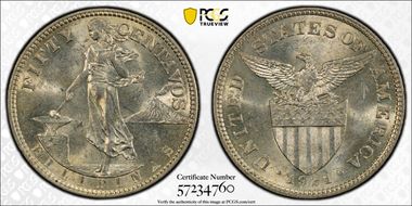 1921 50C MS63