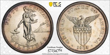 1904 50C AU58