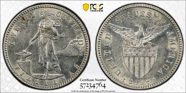 1917-S 20C AU55
