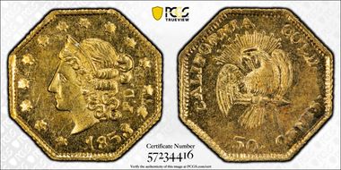 1853 G50C BG-302 "Peacock" MS63