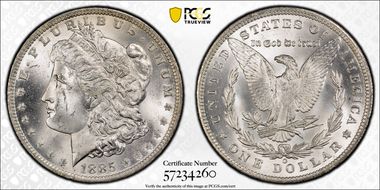 1885-O $1 MS64+