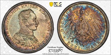 1914-A 3 Mk Wedding J-24 AU58