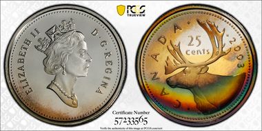 2003 25C Silver PR68DCAM