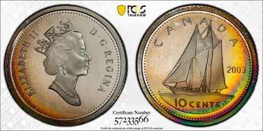 2003 10C Silver PR67DCAM