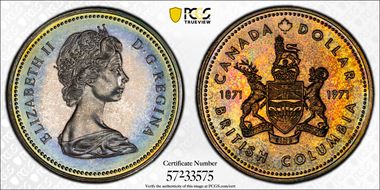 1971 S$1 British Columbia Ag SP66