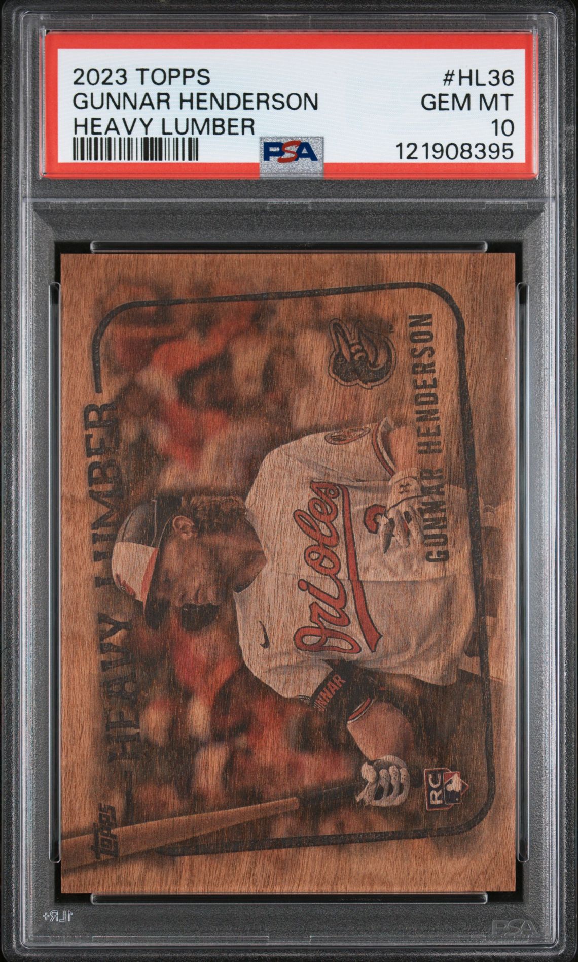 2023 Topps Heavy Lumber Gunnar Henderson #Hl36 (Heavy Lumber) Gem Mt 10 front