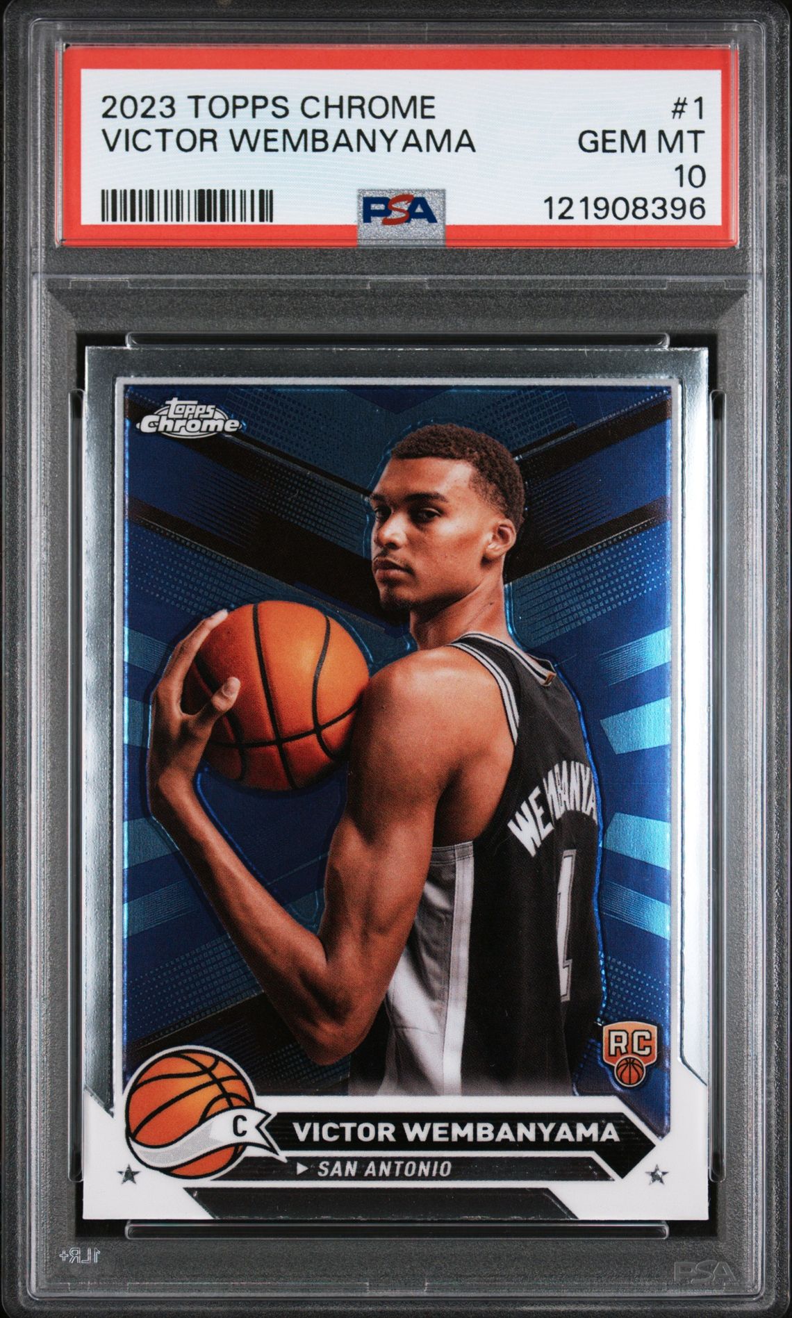 2023 Topps Chrome Victor Wembanyama #1 Gem Mt 10 front